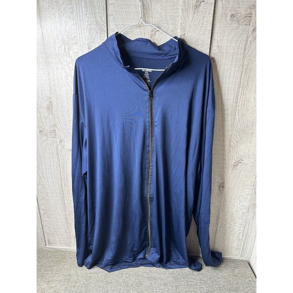 Real Essentials Mens Jacket Shirt 2XL XXL Dri Fit Long Sleeve Full Zip 3 Pack - Picture 3 of 13